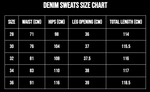BEFORETHEFALL SHATTERED DENIM SWEATS