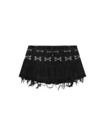 BEFORETHEFALL BLACKOUT DENIM MINISKIRT