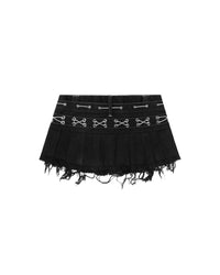 BEFORETHEFALL BLACKOUT DENIM MINISKIRT