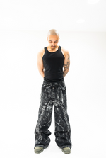 BEFORETHEFALL SHATTERED DENIM SWEATS