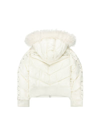 BEFORETHEFALL WHITE PUFFER JACKET