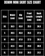 BEFORETHEFALL BLACKOUT DENIM MINISKIRT