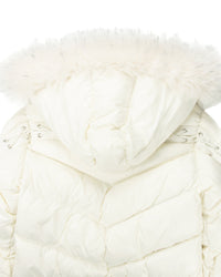 BEFORETHEFALL WHITE PUFFER JACKET