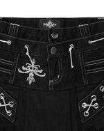 BEFORETHEFALL BLACKOUT DENIM MINISKIRT
