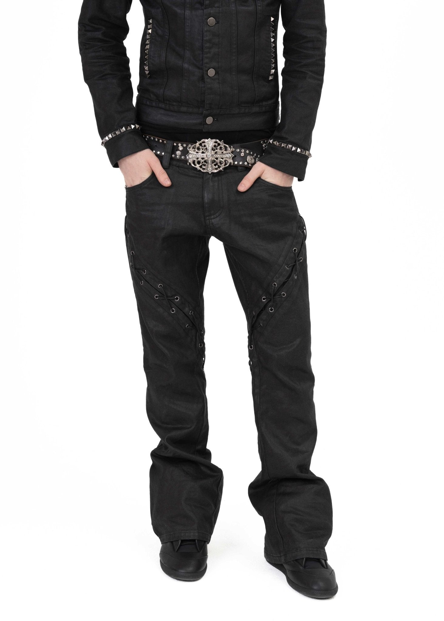 BEFORETHEFALL WAXED SPIRAL JEANS - BEFORE THE FALL