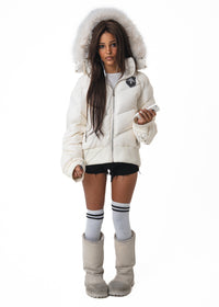 BEFORETHEFALL WHITE PUFFER JACKET
